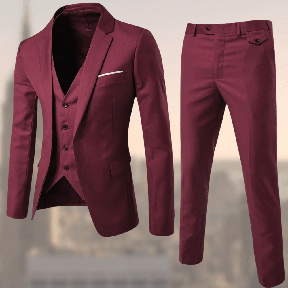 Hochwertiges Anzug Set für Herren Elegantes 3-teiliges Design