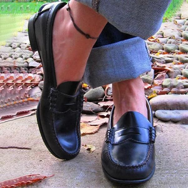Herren Slipper Orthopädisch Leder Modern Trendy