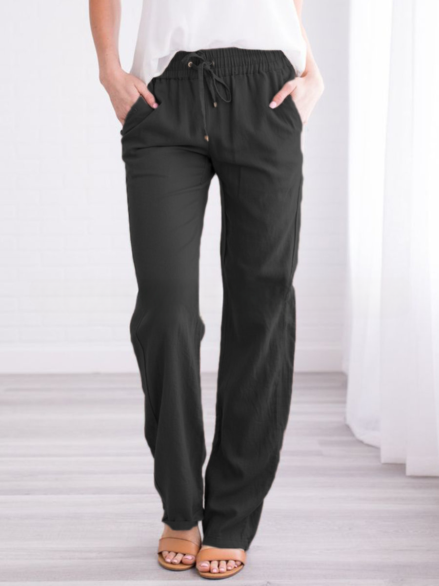 Leichte & Luftige Sommerhose mit Elastischem Bund