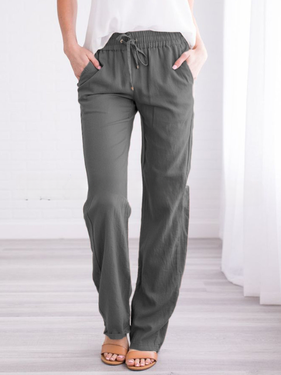 Leichte & Luftige Sommerhose mit Elastischem Bund