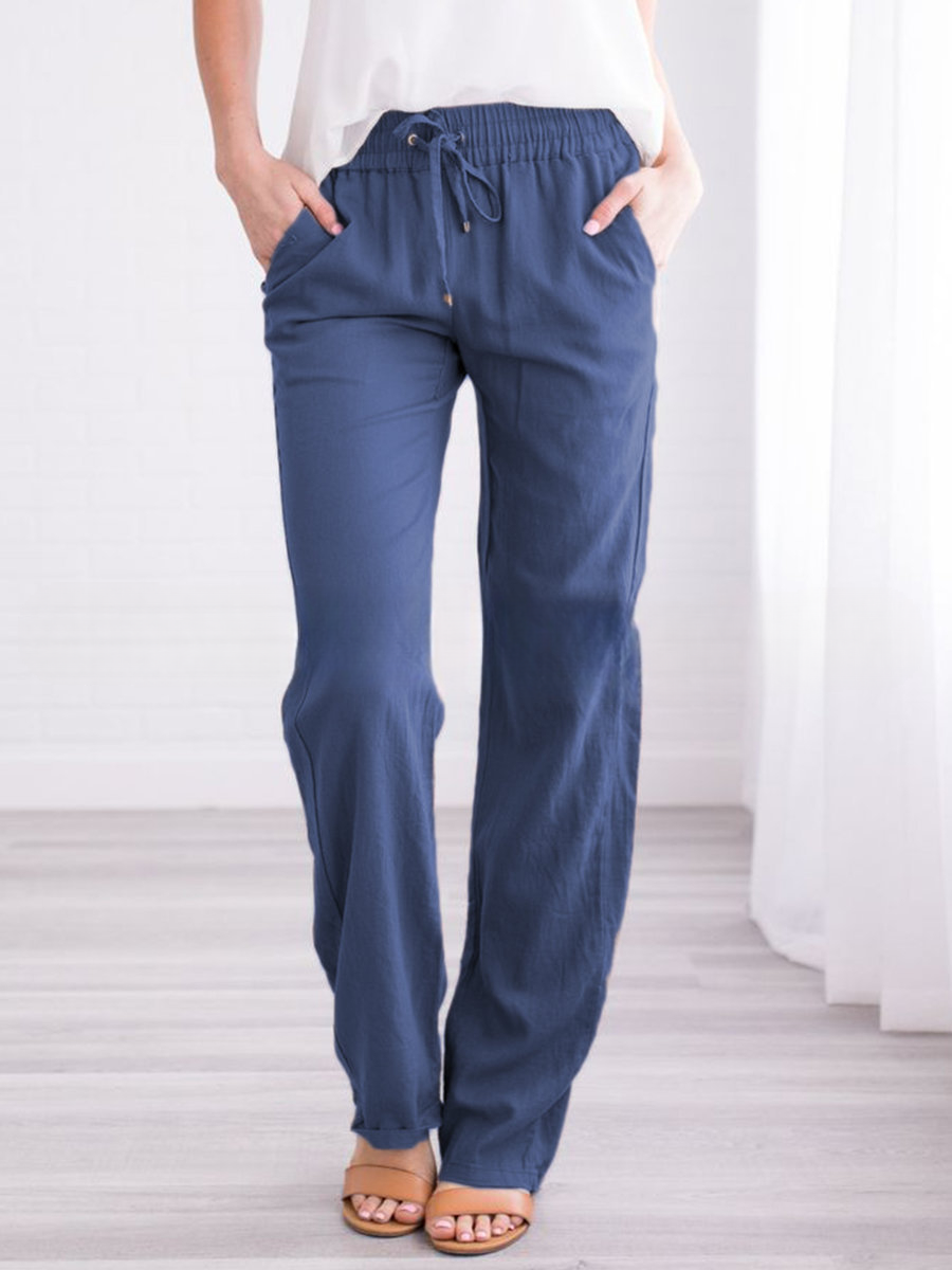Leichte & Luftige Sommerhose mit Elastischem Bund