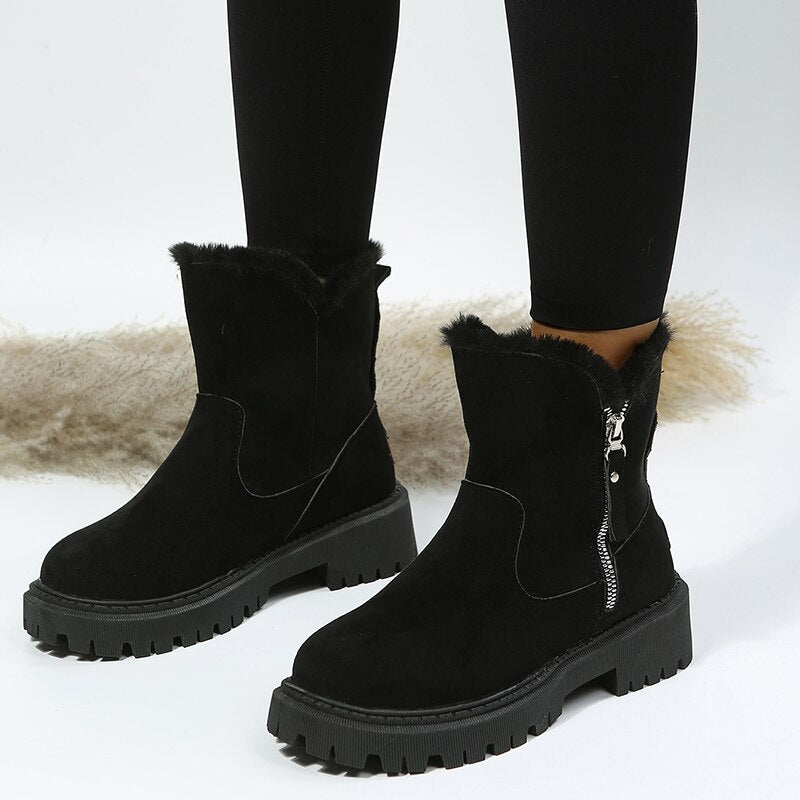 Superwarme Winterstiefel für Damen Warme, wasserdichte Damen-Winterschuhe