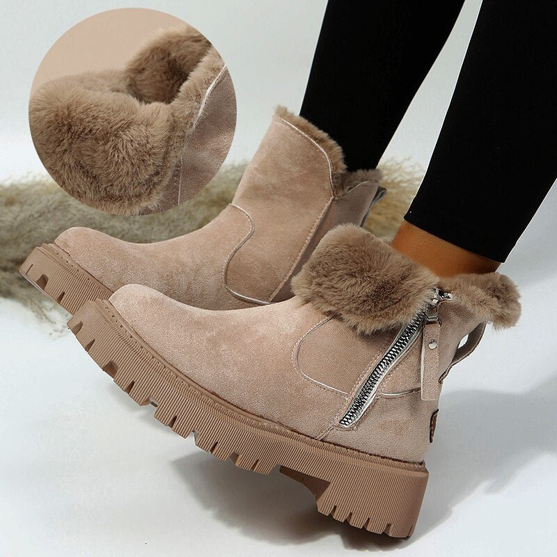 Superwarme Winterstiefel für Damen Warme, wasserdichte Damen-Winterschuhe