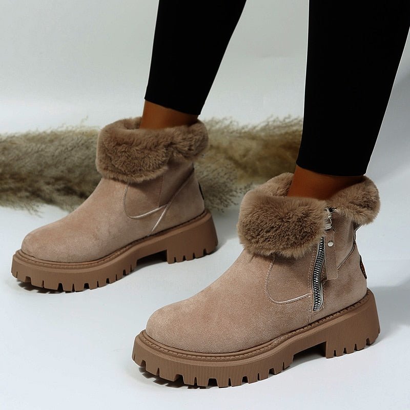 Superwarme Winterstiefel für Damen Warme, wasserdichte Damen-Winterschuhe