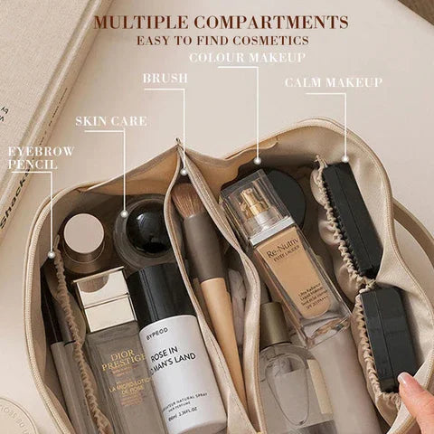 Luxuriöse Kosmetiktasche Damen Elegante Aufbewahrung für Make-up & Pflege