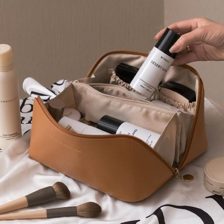 Luxuriöse Kosmetiktasche Damen Elegante Aufbewahrung für Make-up & Pflege