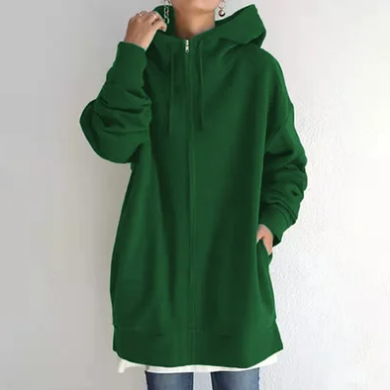 Damen Hoodie mit Reißverschluss Herbst & Winter - Handgefertigt