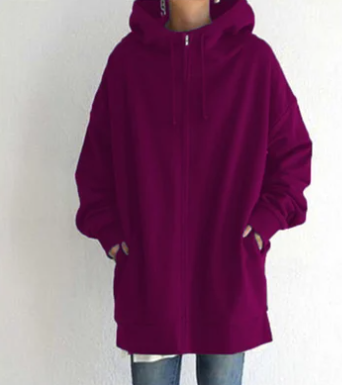 Damen Hoodie mit Reißverschluss Herbst & Winter - Handgefertigt