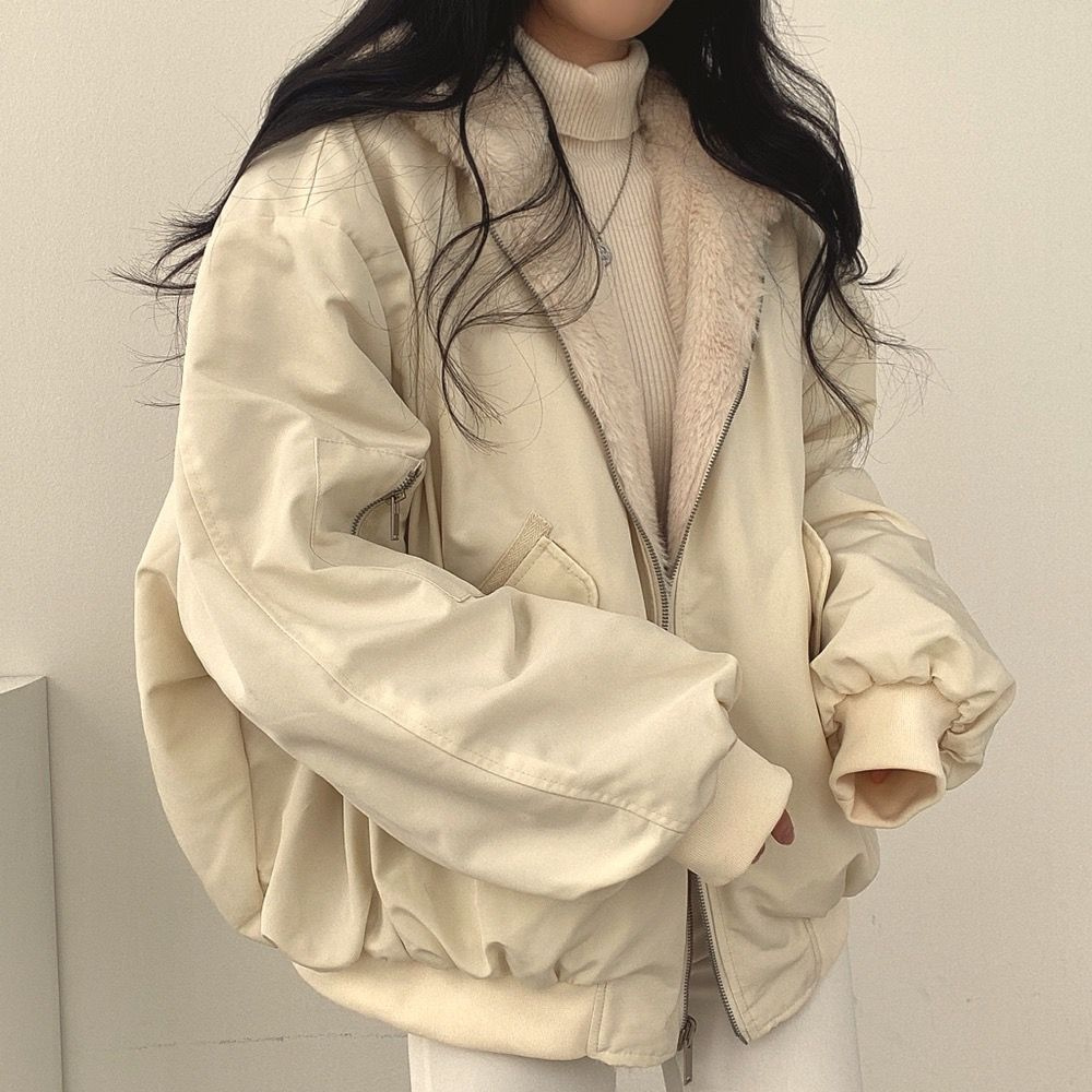 Wendbare Fleecejacke mit Kapuze - Warme Jacke für Damen
