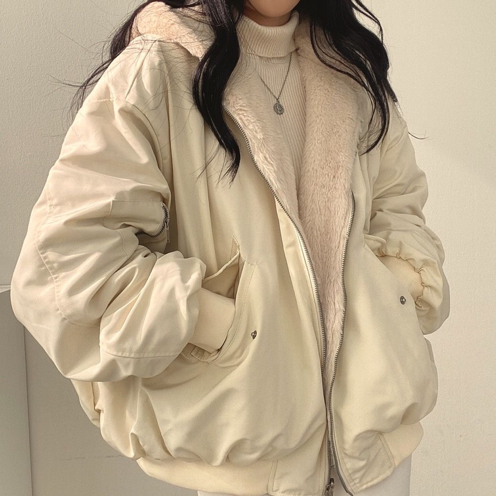 Wendbare Fleecejacke mit Kapuze - Warme Jacke für Damen