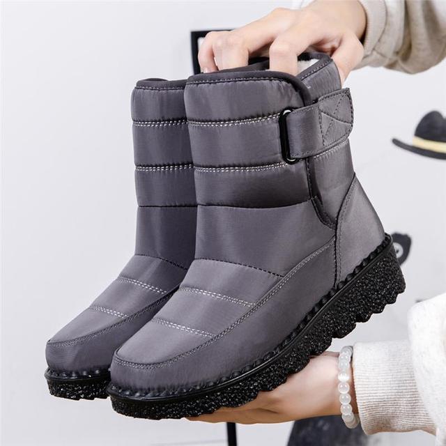 Wasserdichte Damen Winterstiefel Rutschfest, Gepolstert & Baumwolle