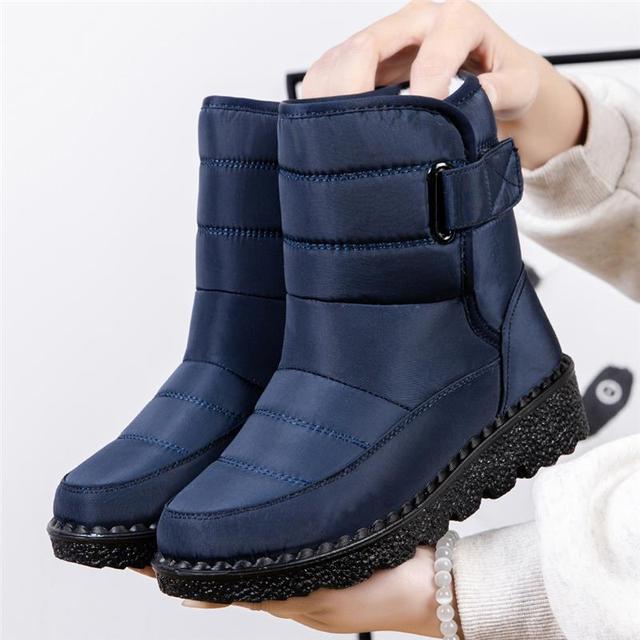 Wasserdichte Damen Winterstiefel Rutschfest, Gepolstert & Baumwolle