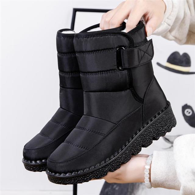 Wasserdichte Damen Winterstiefel Rutschfest, Gepolstert & Baumwolle