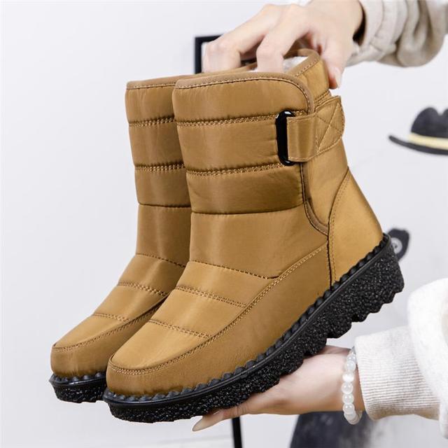 Wasserdichte Damen Winterstiefel Rutschfest, Gepolstert & Baumwolle