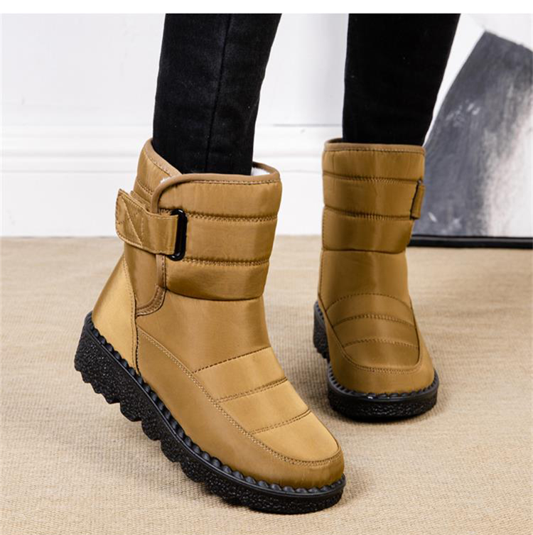 Wasserdichte Damen Winterstiefel Rutschfest, Gepolstert & Baumwolle