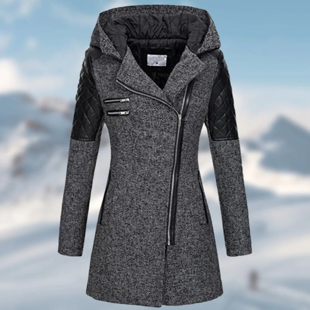 Langen Wintermantel Damen Elegant, Warm & Wetterfest