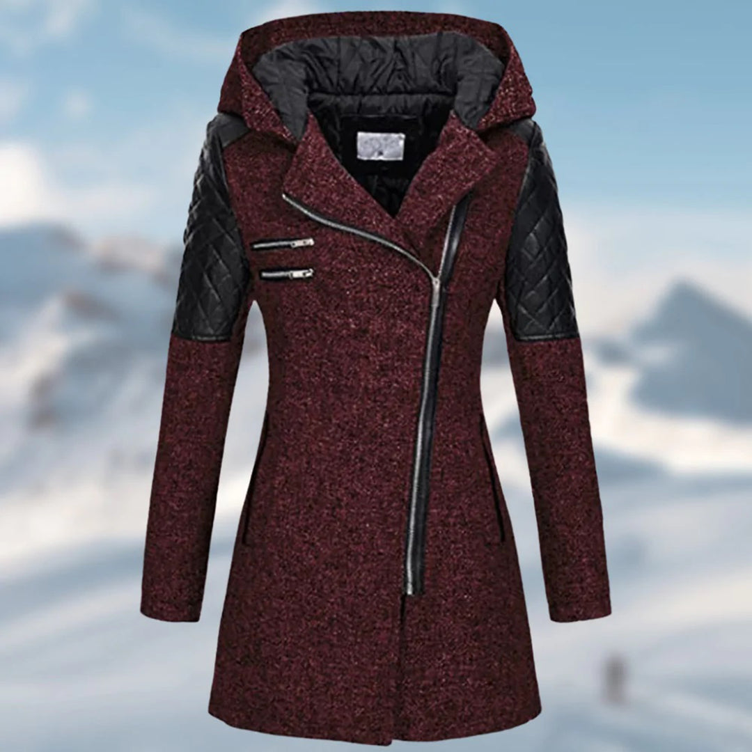 Langen Wintermantel Damen Elegant, Warm & Wetterfest