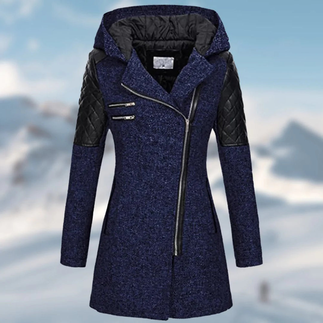 Langen Wintermantel Damen Elegant, Warm & Wetterfest