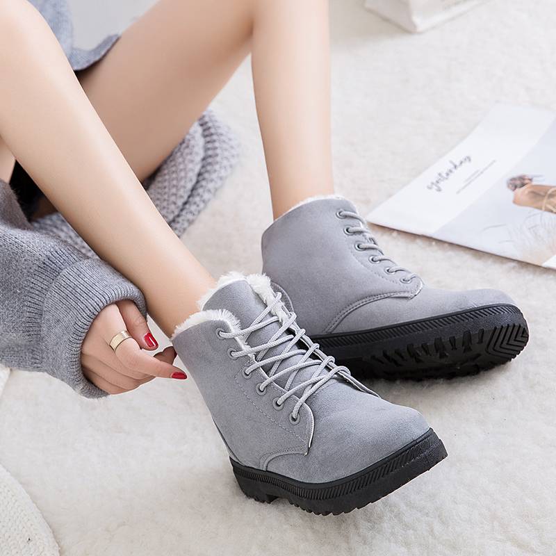 Warme Winterstiefel Damen Flauschig, Rutschfest & Stilvoll
