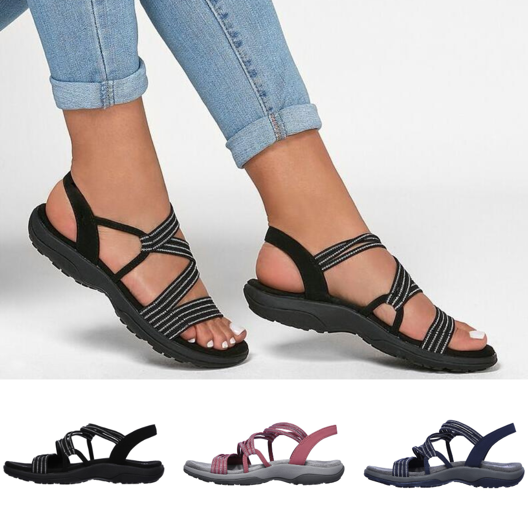 Orthopädische Damen-Riemchensandalen Elegant & bequem