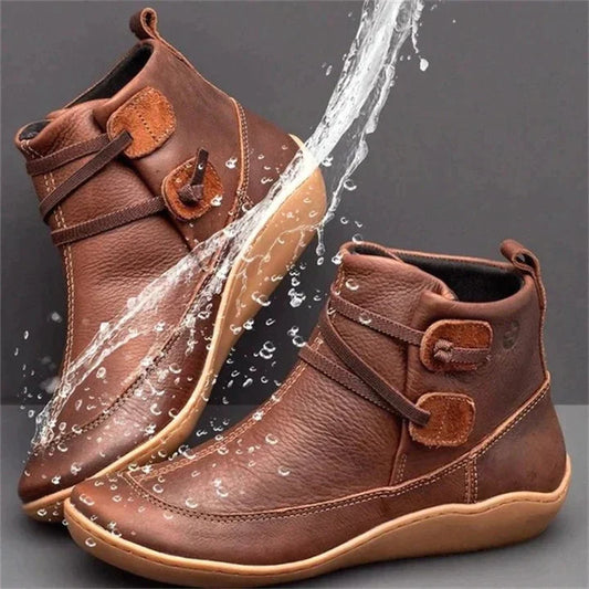 Orthopädische Lederstiefel Damen Wasserdicht & bequem