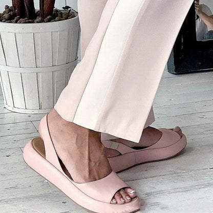 Damen Sommersandaletten Fußbett Stretch Riemen bequem