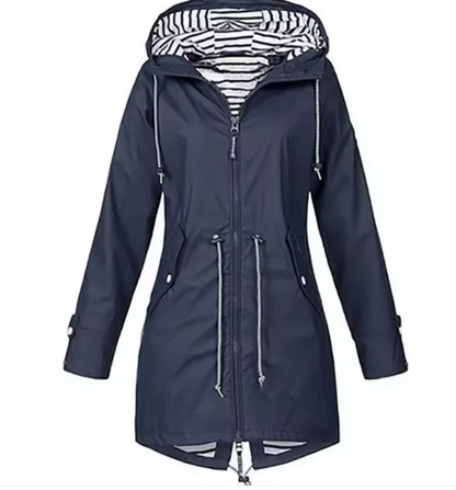 Wasserdichte Damenjacke mit Kapuze - Frühlingsstil