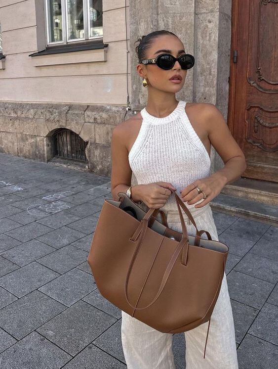 Geräumige Vintage Tote Bag Damen Umhängetasche & Shopper