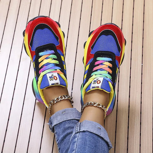 Orthopädische Regenbogenschuhe Komfort & Stil vereint