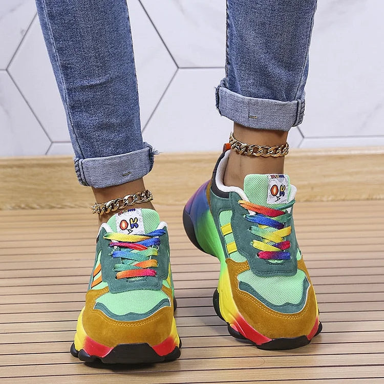 Orthopädische Regenbogenschuhe Komfort & Stil vereint