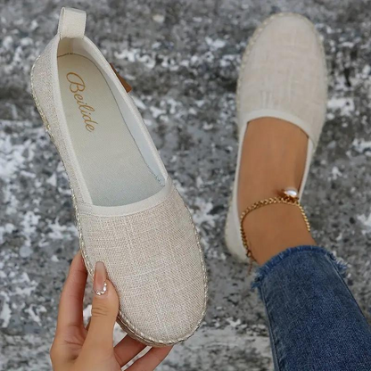 Leichte Damen Espadrilles Flache Segeltuchschuhe für den Sommer