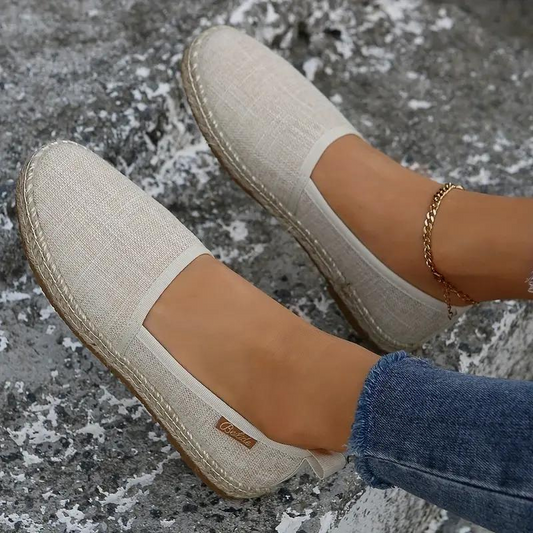 Leichte Damen Espadrilles Flache Segeltuchschuhe für den Sommer