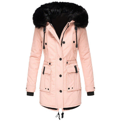 Damen Winterparka Warmer Modemantel mit Kapuze