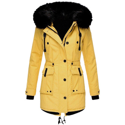 Damen Winterparka Warmer Modemantel mit Kapuze