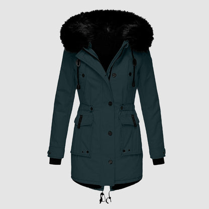Damen Winterparka Warmer Modemantel mit Kapuze