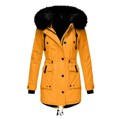 Damen Winterparka Warmer Modemantel mit Kapuze