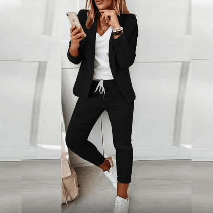 Elegantes Blazer-Hose-Set Damen Stilvoll & bequem