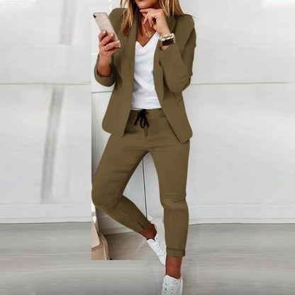 Elegantes Blazer-Hose-Set Damen Stilvoll & bequem