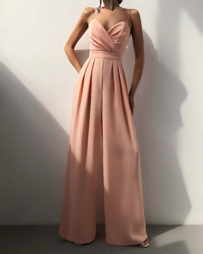 Sexy Damen Overall Riemen Jumpsuit