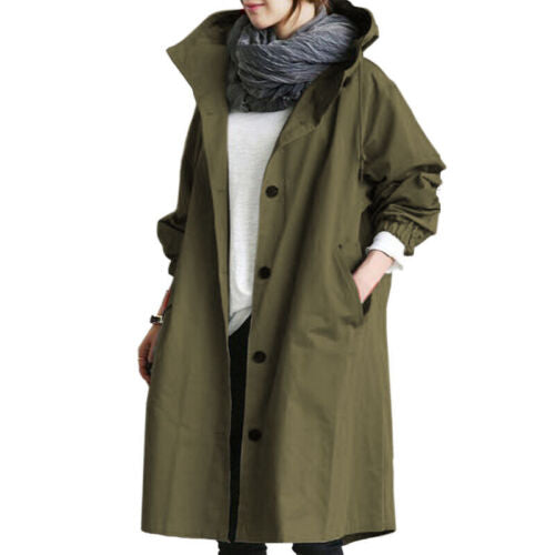 Langen Damen Trenchcoat Modisch & Vielseitig für jede Jahreszeit