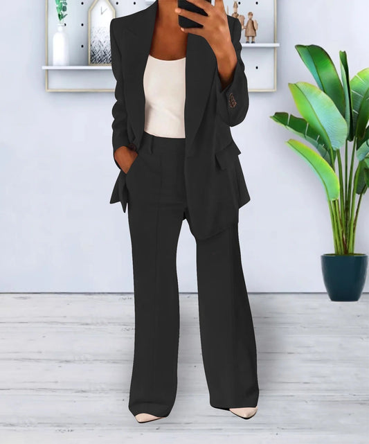 Damen Anzug Zweiteiler Elegantes & bequemes Outfit aus Baumwolle