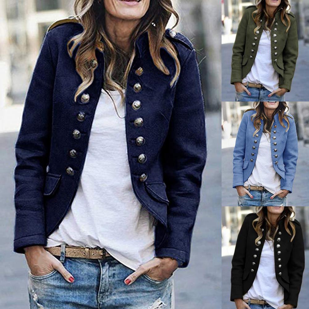 Damenblazer mit Stehkragen - Eleganter Kurzblazer für Alltag & Büro