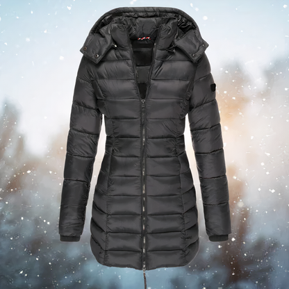 Schmaler Wintermantel mit Kapuze – Warmer & Bequemer Parka