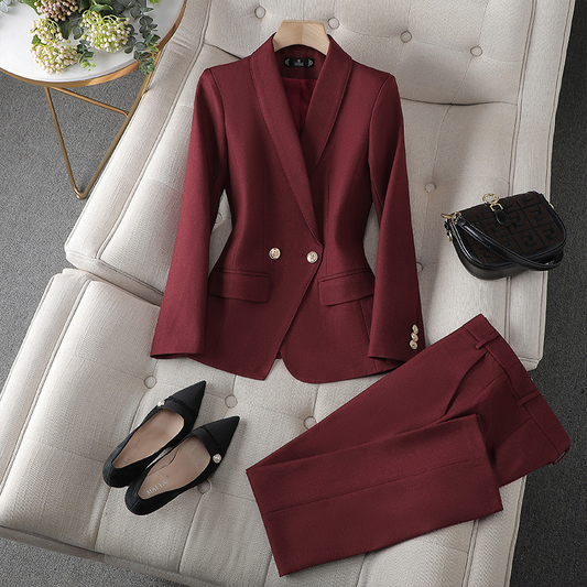 Blazer Hose Set Eleganter Damen Anzug, Hochwertig & Komfortabel