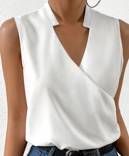 Elegantes ärmelloses Damentop - Sommer Top unifarben