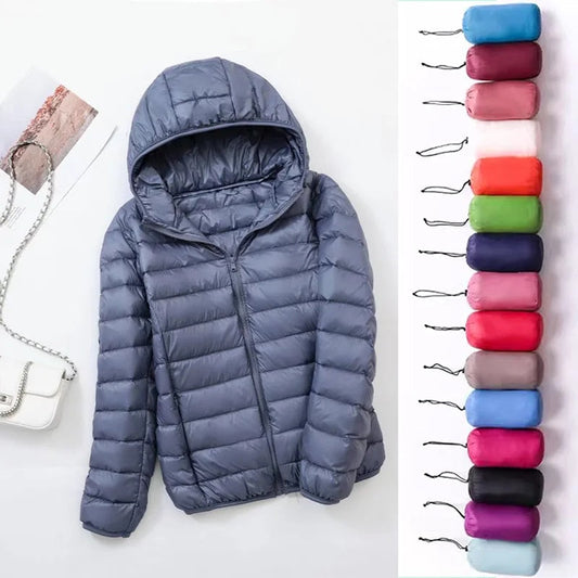 Wende-Daunenjacke Leichte, warme & figurbetonte Winterjacke