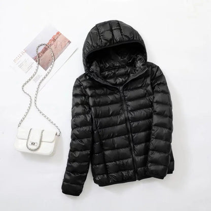 Wende-Daunenjacke Leichte, warme & figurbetonte Winterjacke