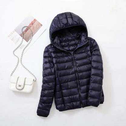 Wende-Daunenjacke Leichte, warme & figurbetonte Winterjacke