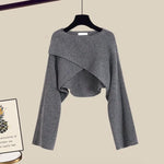 Grauer Pullover