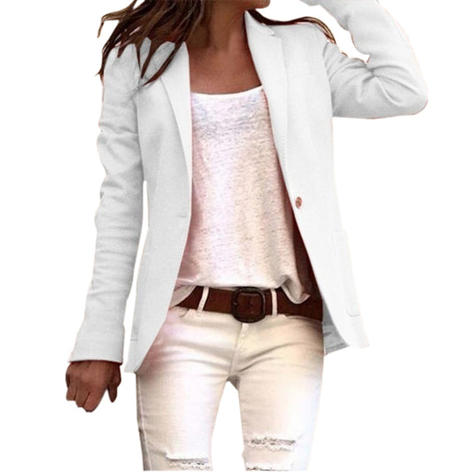 Langärmliger Blazer mit Reverskragen - Schlanke Passform